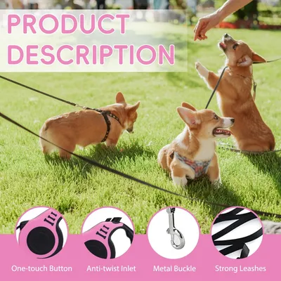 PetTribes Laisse Rétractable Chien Chat PetTribes Laisse Rétractable Chien Chat