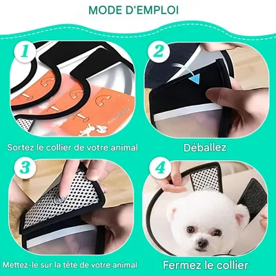 FurryFusion Collier anti-lick en mousse pour chats et chiens FurryFusion Collier anti-lick en mousse pour chats et chiens
