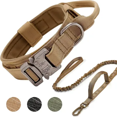 MCBOSON Collier Tactique Laisse Bungee Nylon MCBOSON Collier Tactique Laisse Bungee Nylon