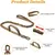 MCBOSON Collier Tactique Laisse Bungee Nylon MCBOSON Collier Tactique Laisse Bungee Nylon