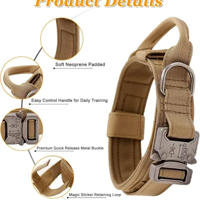MCBOSON Collier Tactique Laisse Bungee Nylon MCBOSON Collier Tactique Laisse Bungee Nylon