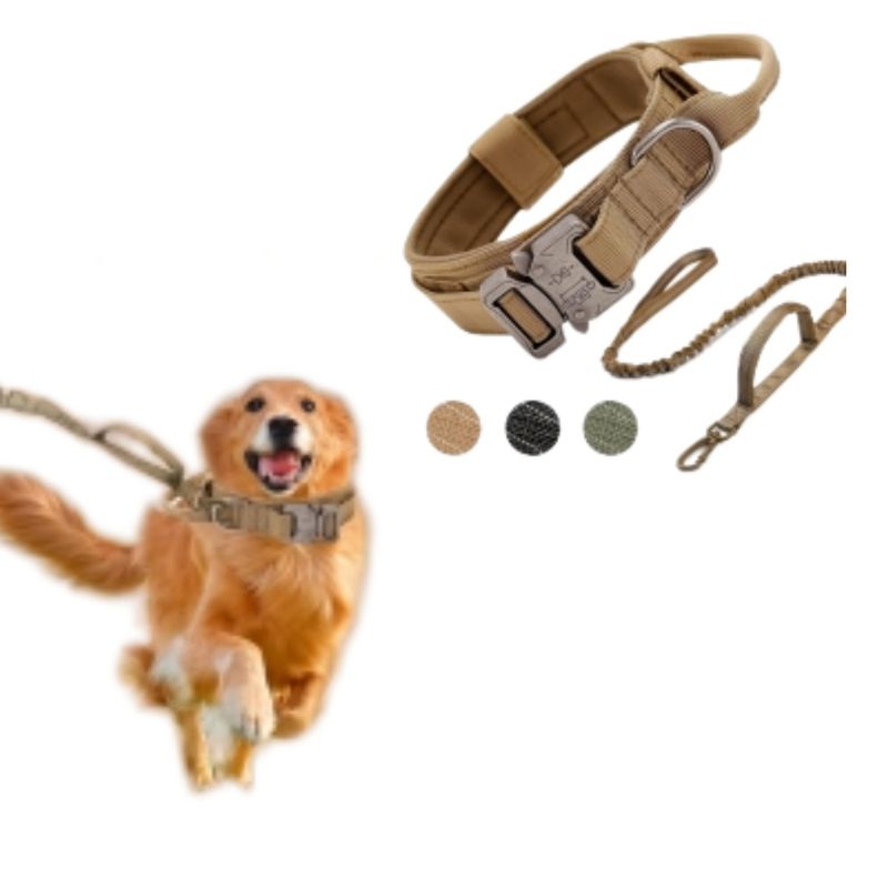 MCBOSON Collier Tactique Laisse Bungee Nylon