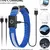 HausPets Collier Lumineux LED Rechargeable Bleu Taille L Chiens HausPets Collier Lumineux LED Rechargeable Bleu Taille L Chiens