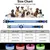 HausPets Collier Lumineux LED Rechargeable Bleu Taille L Chiens HausPets Collier Lumineux LED Rechargeable Bleu Taille L Chiens