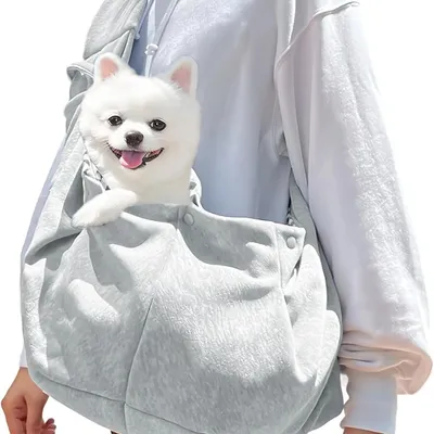 MCBOSON Mochila transportadora para perros de color gris