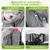 MCBOSON Sac à Dos Transport Chien Gris Argenté