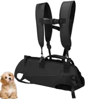 PetTribes Sac à Dos Randonnée Chien Taille L, Noir