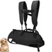 PetTribes Sac à Dos Randonnée Chien Taille L, Noir
