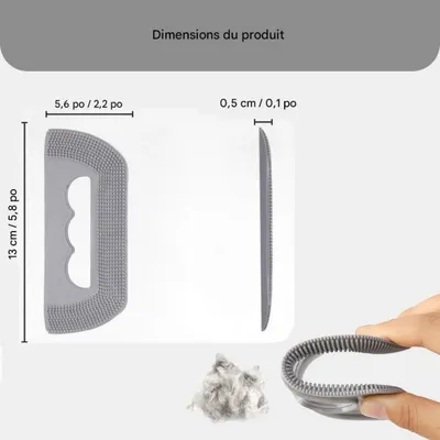 FurryFusion Brosse en gel pour éliminer les poils de chat et de chien FurryFusion Brosse en gel pour éliminer les poils de chat et de chien