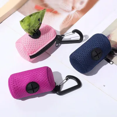Zoomtopia Distributeur sacs à caca chien noir tissu maille pratique Zoomtopia Distributeur sacs à caca chien noir tissu maille pratique