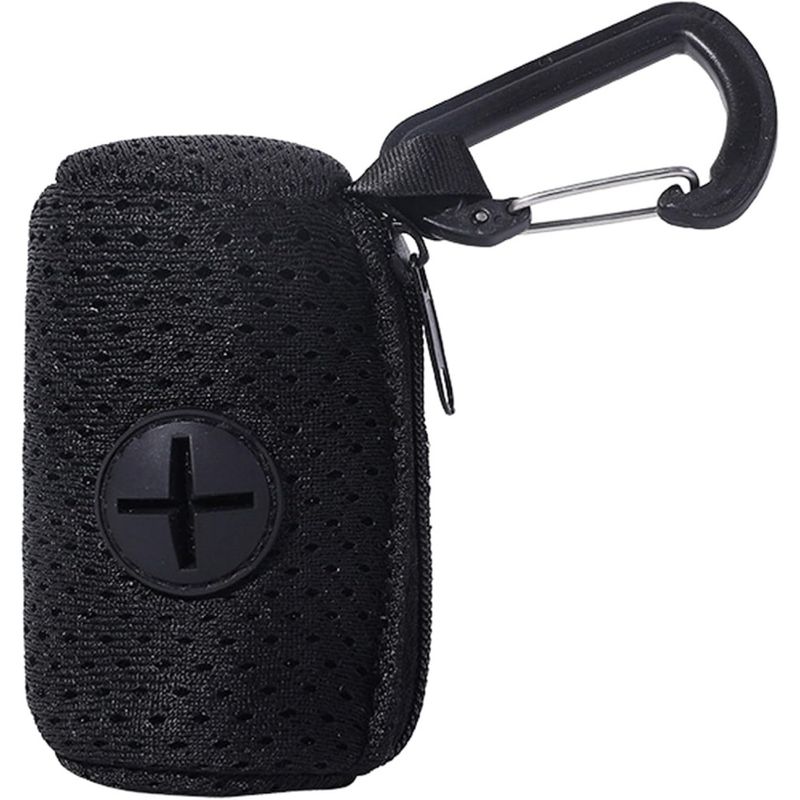 Zoomtopia Distributeur sacs à caca chien noir tissu maille pratique