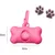 PetTribes Distributeur Sacs Crottes Chien, Forme Os, Rose 5x8cm