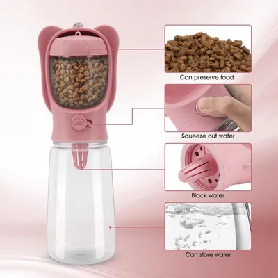 ZooVenture Bouteille Eau Chien Nourriture Portable ZooVenture Bouteille Eau Chien Nourriture Portable