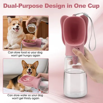 ZooVenture Bouteille Eau Chien Nourriture Portable ZooVenture Bouteille Eau Chien Nourriture Portable