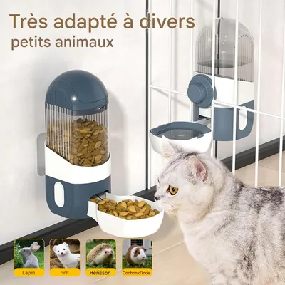 FurryFusion Boîte à eau auto - suspendue pour chats et chiens