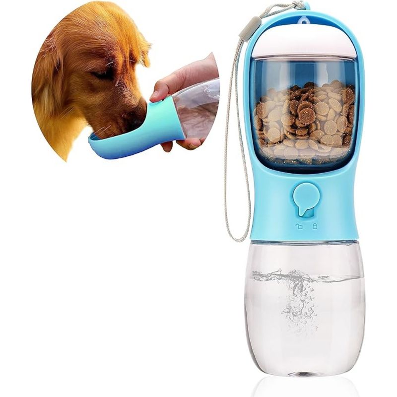 ZooVenture Trinkflasche Hund 2 in 1 Futter Behälter