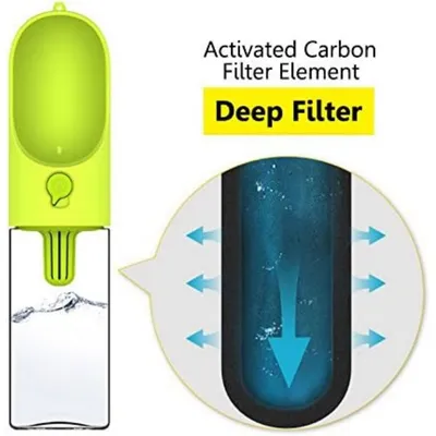 Applicable à PETKIT Bouteille voyage chien chat filtre charbon actif vert Applicable à PETKIT Bouteille voyage chien chat filtre charbon actif vert