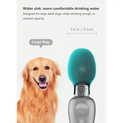 ZooVenture Bols Eau Voyage Chien Chat Vert 19oz ZooVenture Bols Eau Voyage Chien Chat Vert 19oz