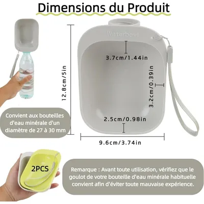 ZooVenture Gamelle Eau Portable Chien Silicone 2P ZooVenture Gamelle Eau Portable Chien Silicone 2P