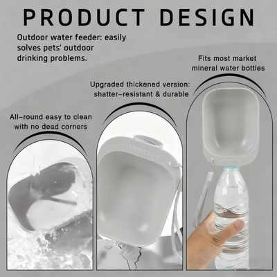 ZooVenture Gamelle Eau Portable Chien Silicone 2 Pièces
