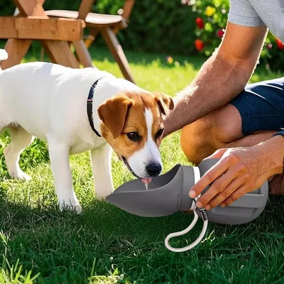 ZooVenture Bouteille Eau Chien Silicone 800ml Portable ZooVenture Bouteille Eau Chien Silicone 800ml Portable