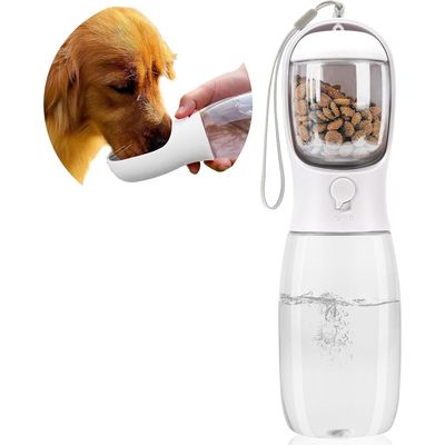 ZooVenture Bouteille Eau Chien 2 en 1 Nourriture