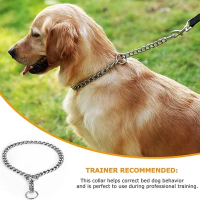 MCBOSON 45cm Dressage Chaîne Fer Solide Collier Étrangleur Chien MCBOSON 45cm Dressage Chaîne Fer Solide Collier Étrangleur Chien