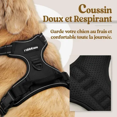 PetTribes Harnais Anti-Traction Chien L - Réfléchissant PetTribes Harnais Anti-Traction Chien L - Réfléchissant