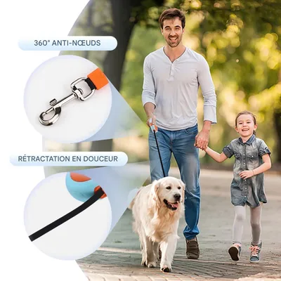 FurryFusion Laisse rétractable pour chiens FurryFusion Laisse rétractable pour chiens