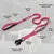 MCBOSON Rose Anti-Traction 3 Poignées Réfléchissante Laisse Élastique Chien MCBOSON Rose Anti-Traction 3 Poignées Réfléchissante Laisse Élastique Chien