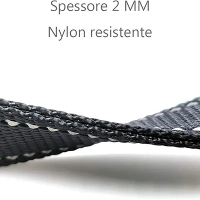 MCBOSON (1,5m Réfléchissante) Laisse Dressage Double Poignée 中文 MCBOSON (1,5m Réfléchissante) Laisse Dressage Double Poignée 中文