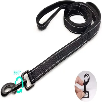 MCBOSON (1,5m Réfléchissante) Laisse Dressage Double Poignée 中文 MCBOSON (1,5m Réfléchissante) Laisse Dressage Double Poignée 中文