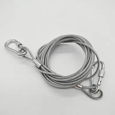 FurryFusion Corde de en acier inoxydable enrobé pour animaux de compagnie FurryFusion Corde de en acier inoxydable enrobé pour animaux de compagnie