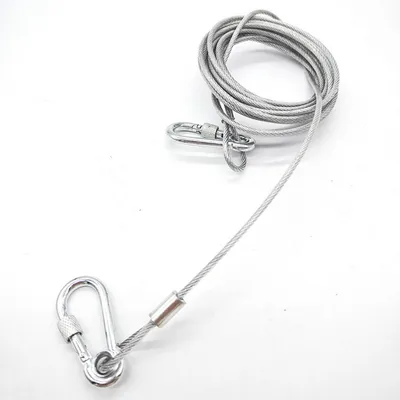 FurryFusion Corde de en acier inoxydable enrobé pour animaux de compagnie FurryFusion Corde de en acier inoxydable enrobé pour animaux de compagnie