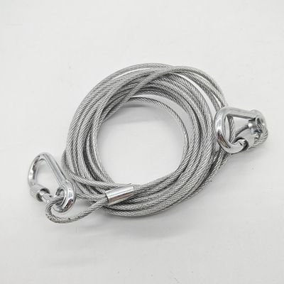 FurryFusion Corde de en acier inoxydable enrobé pour animaux de compagnie
