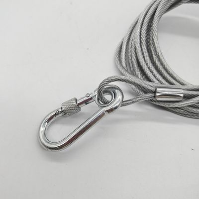 FurryFusion Corde de en acier inoxydable enrobé pour animaux de compagnie