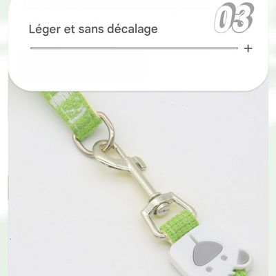 FurryFusion Corde de promenade réglable anti-déchirement pour animaux