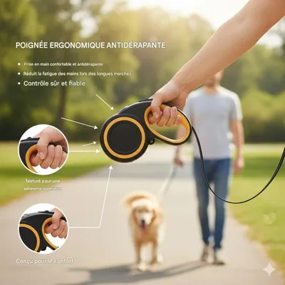 FurryFusion Rollleine für Hunde und Katzen