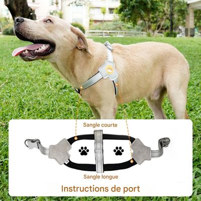 FurryFusion Harnais de traction en forme de selle pour chien