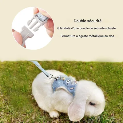 HausPets Harnachement en maille pour chats, chiens et lapins