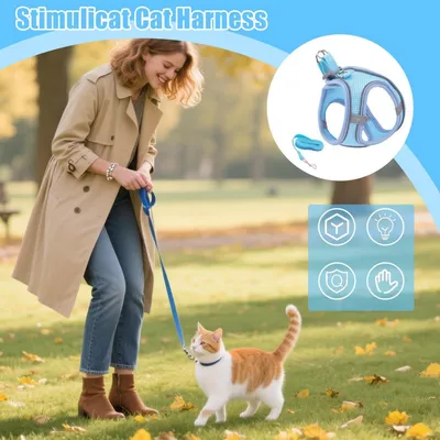 FurryFusion Harnachement réfléchissant et respirant pour chiens et chats