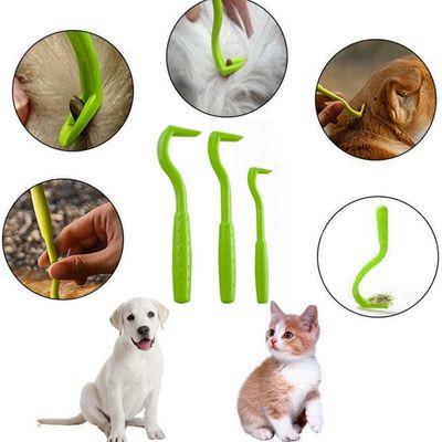 PetTribes 3 Pièces Outils Anti-Tiques - Crochet Extracteur Animaux