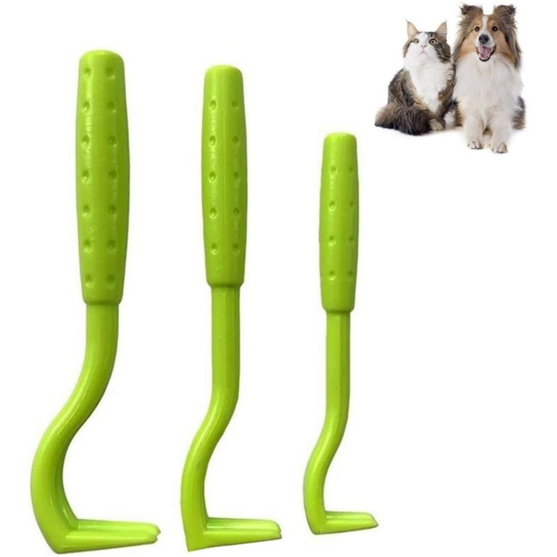 PetTribes GeekerChip Zeckenentfernungs-Kit 3-teilig Grün Schmerzfrei