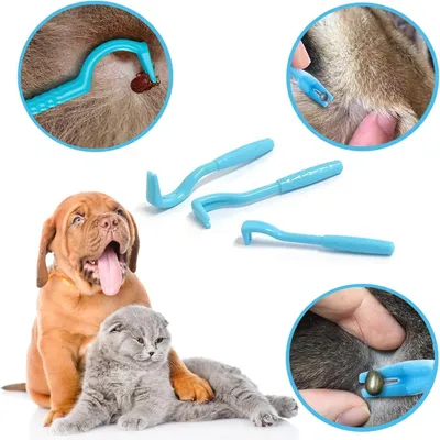PetTribes GeekerChip Kit Extracteur Tiques 3 Pièces Bleu Sans Douleur PetTribes GeekerChip Kit Extracteur Tiques 3 Pièces Bleu Sans Douleur