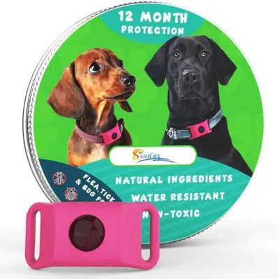 MCBOSON Pendentif Rose Protection 12 Mois Chiens MCBOSON Pendentif Rose Protection 12 Mois Chiens