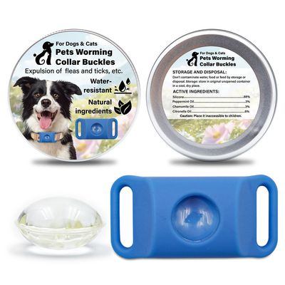 MCBOSON Collier naturel anti-puces et tiques pour chiens et chats en Vert