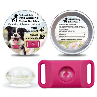 MCBOSON Collier naturel anti-puces et tiques pour chiens et chats en Noir