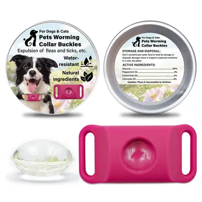MCBOSON Collier naturel anti-puces et tiques pour chiens et chats en Noir MCBOSON Collier naturel anti-puces et tiques pour chiens et chats en Noir