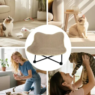 MCBOSON Chaise griffard pour chat, fauteuil de repos pour chat en chien MCBOSON Chaise griffard pour chat, fauteuil de repos pour chat en chien