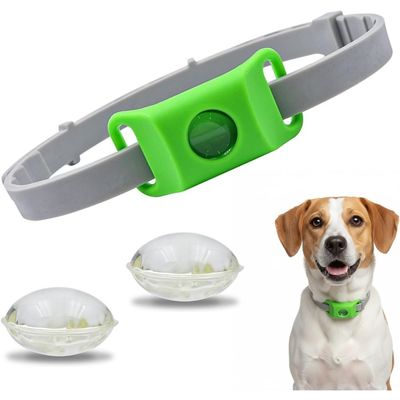 Zoomtopia Collier antiparasitaire chien naturel réglable vert